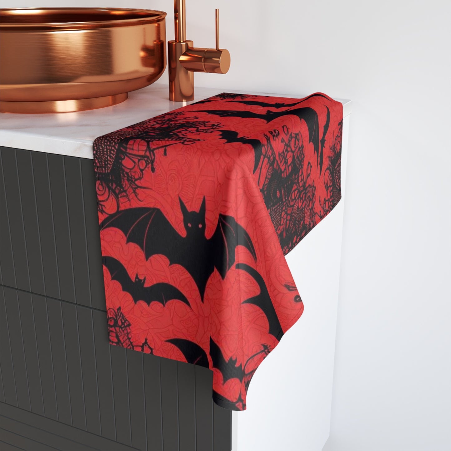Bats and Lace Hand Towel
