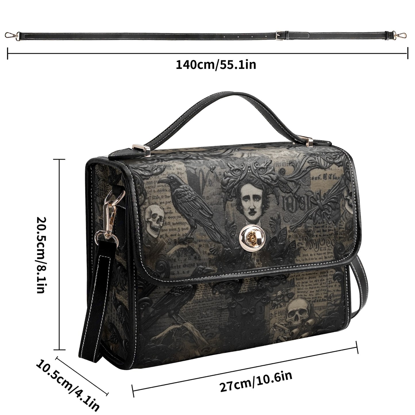 Edgar Allan Poe Satchel Bag