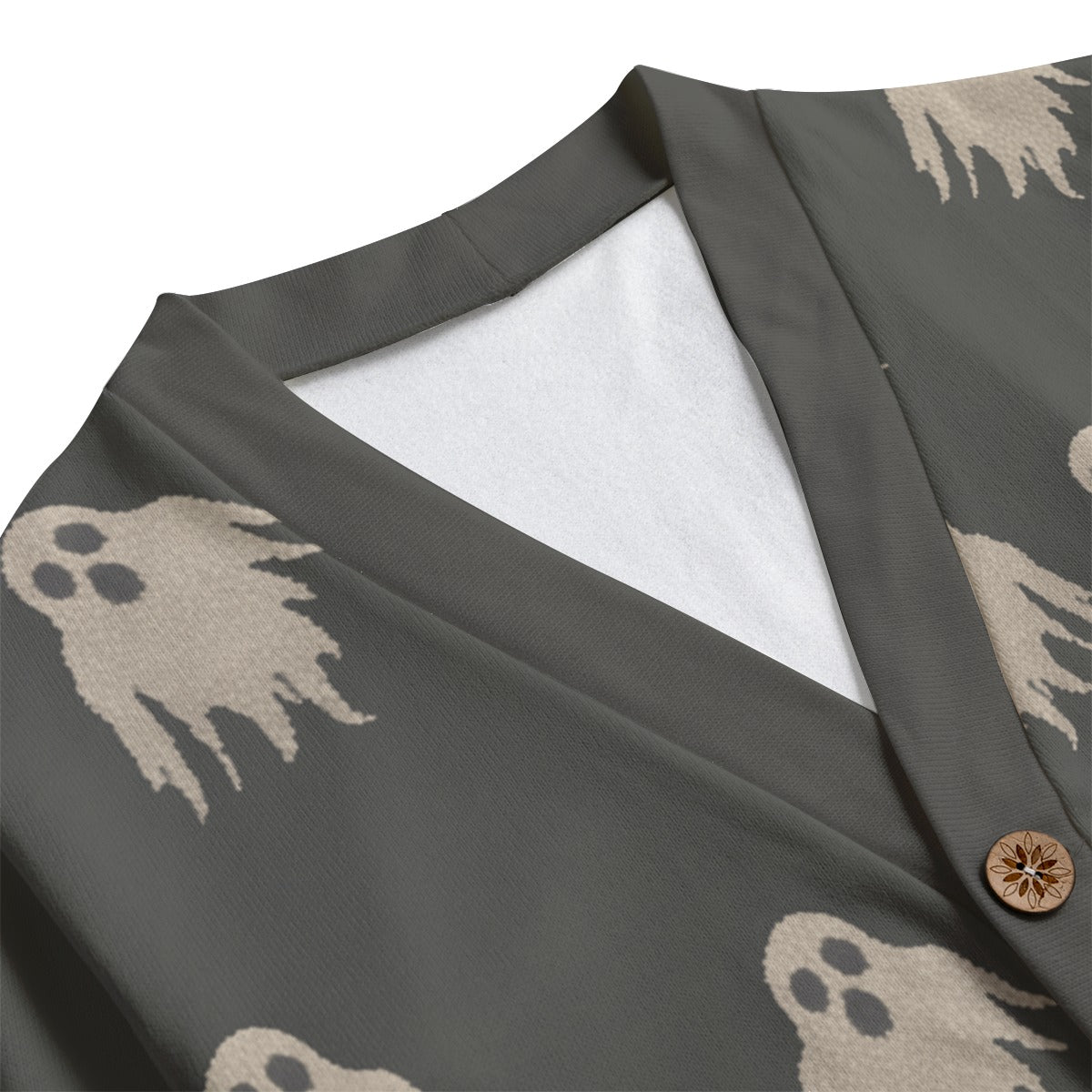 Ghost V-neck Button Up Cardigan