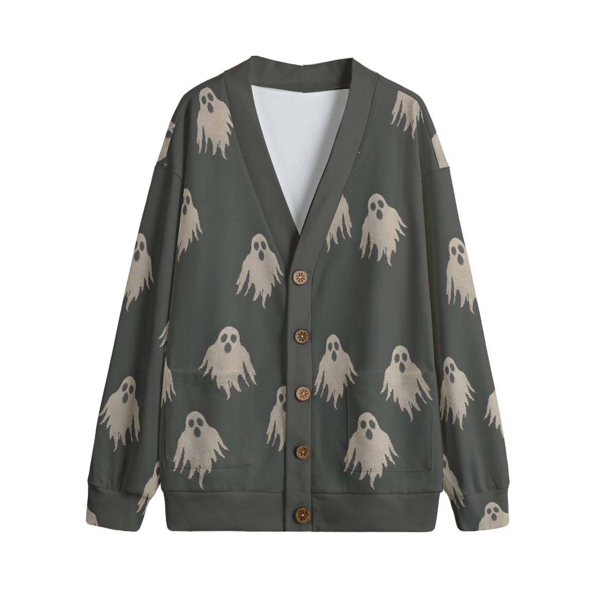 Ghost V-neck Button Up Cardigan