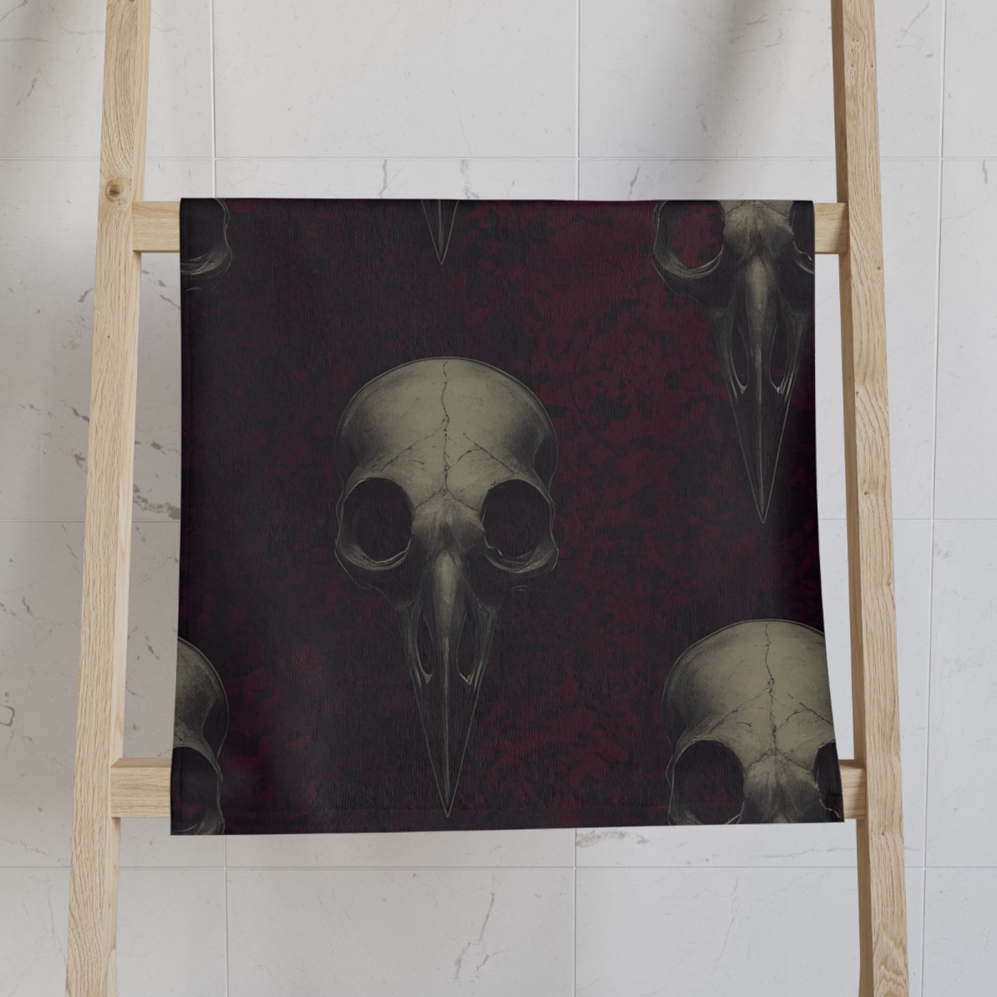 Raven Skulls Hand Towel