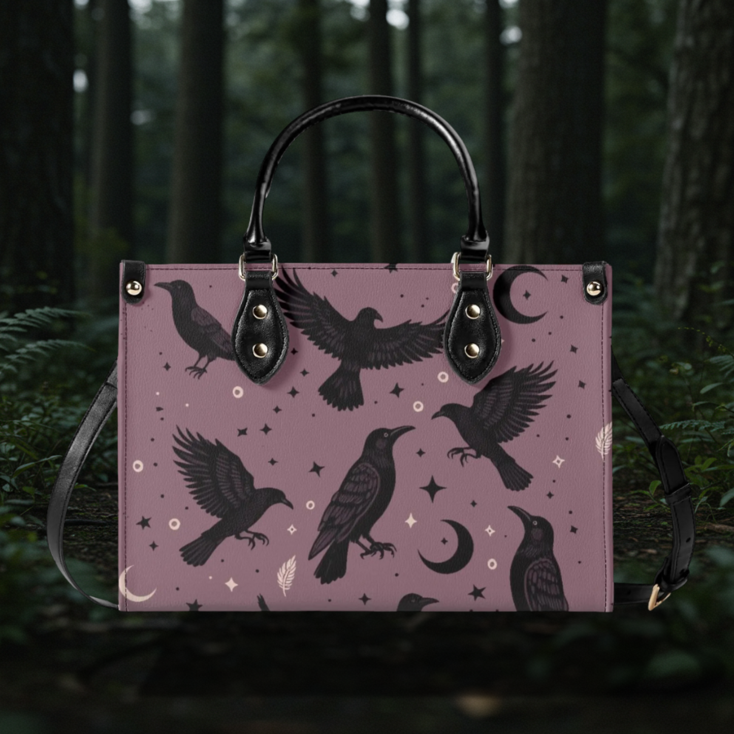 Mauve Raven Handbag