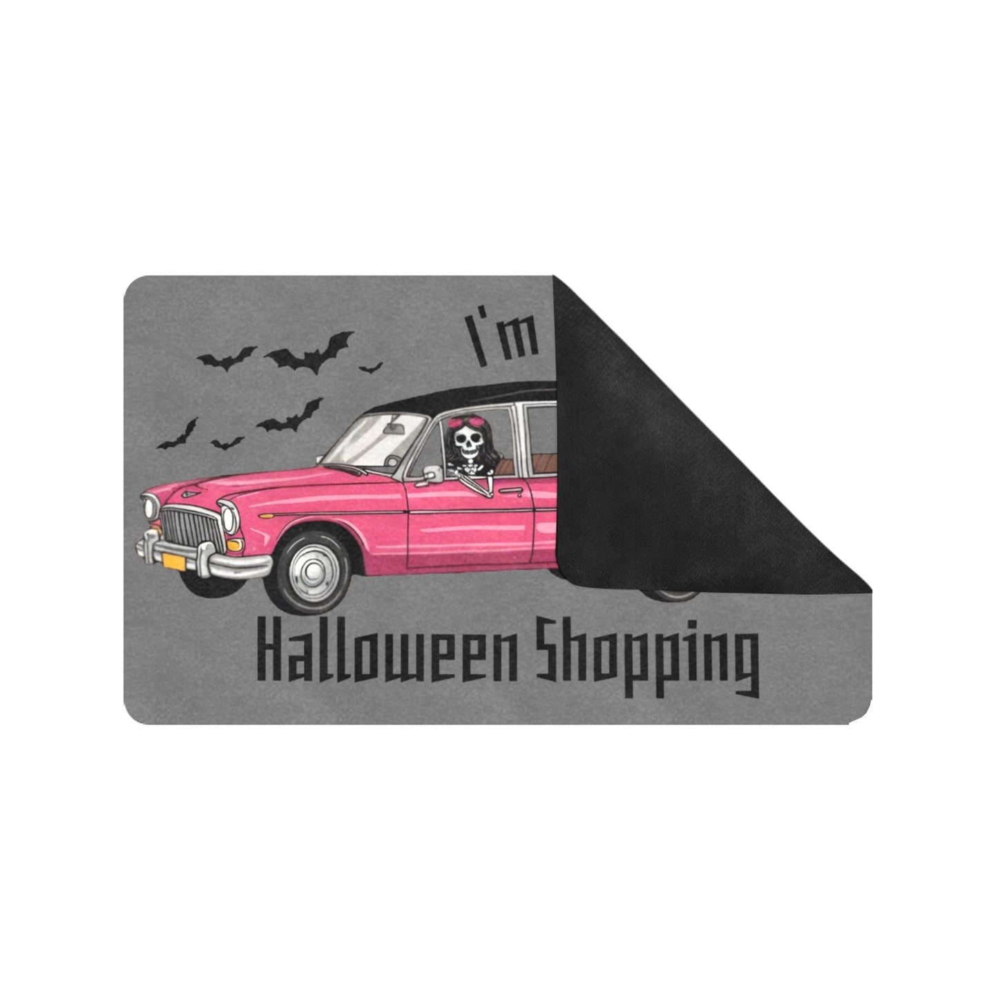 I'm Probably Out Halloween Shopping Rubber Doormat