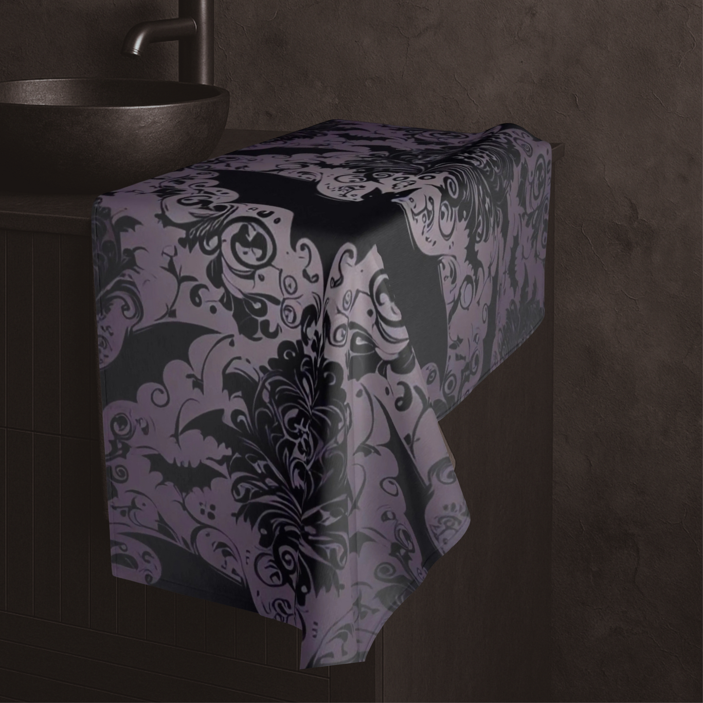 Baroque Bats Hand Towel