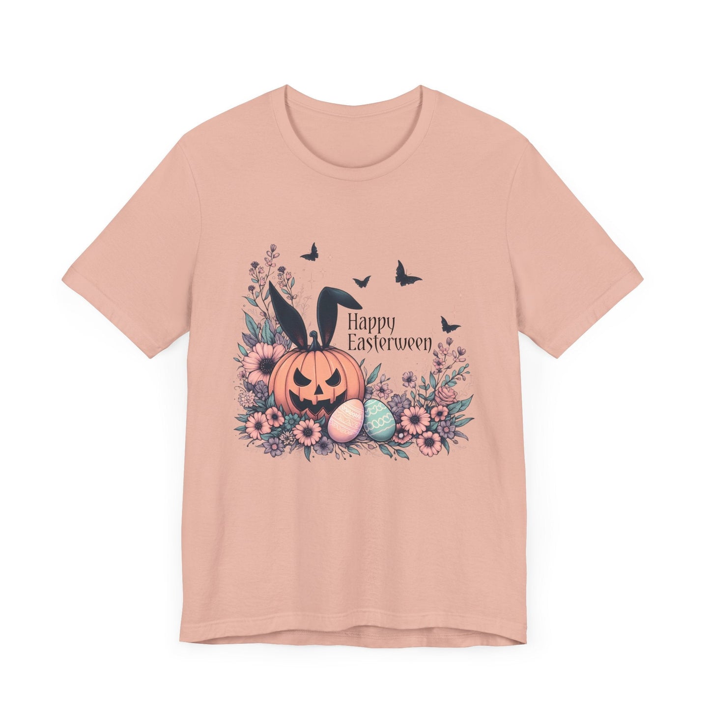 Happy Easterween Short Sleeve Tee ShirtT-ShirtVTZdesignsPeachXSbunnyclothingCotton
