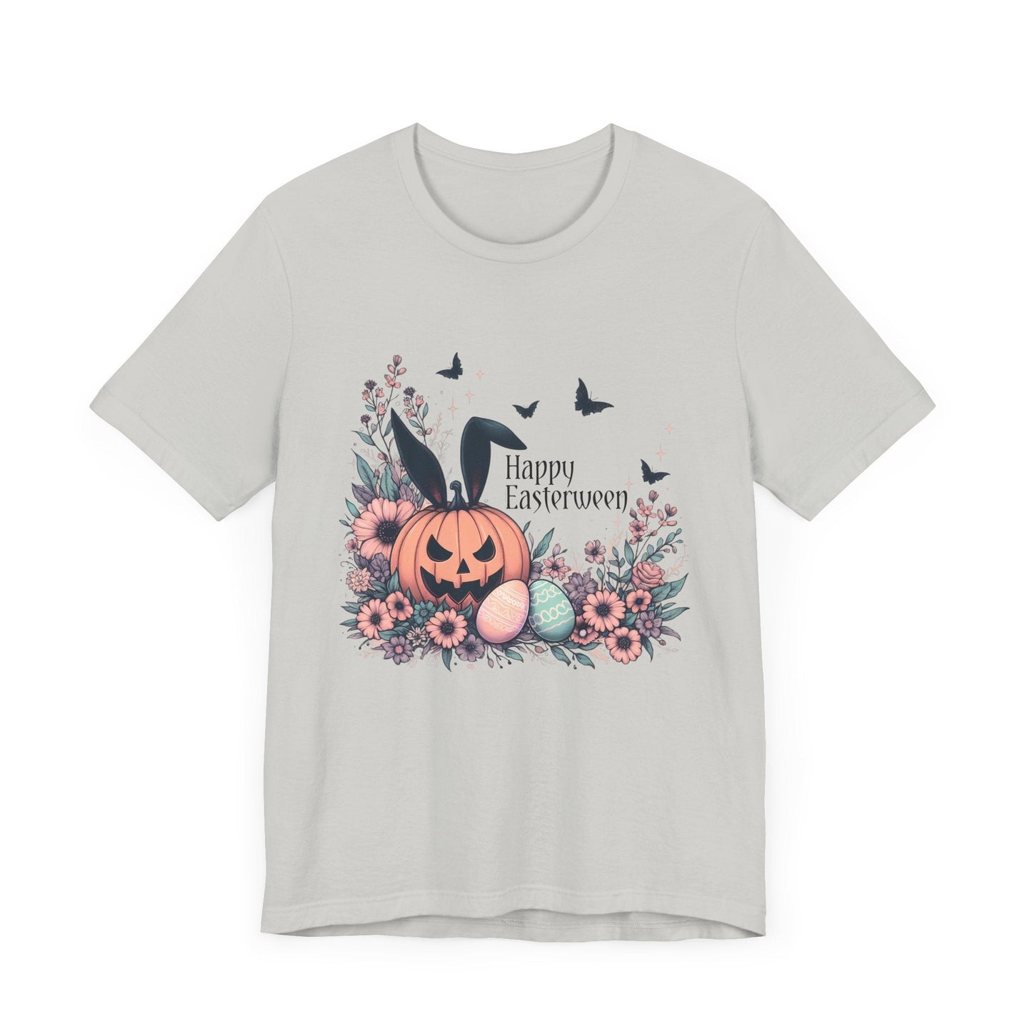 Happy Easterween Short Sleeve Tee ShirtT-ShirtVTZdesignsSilverXSbunnyclothingCotton