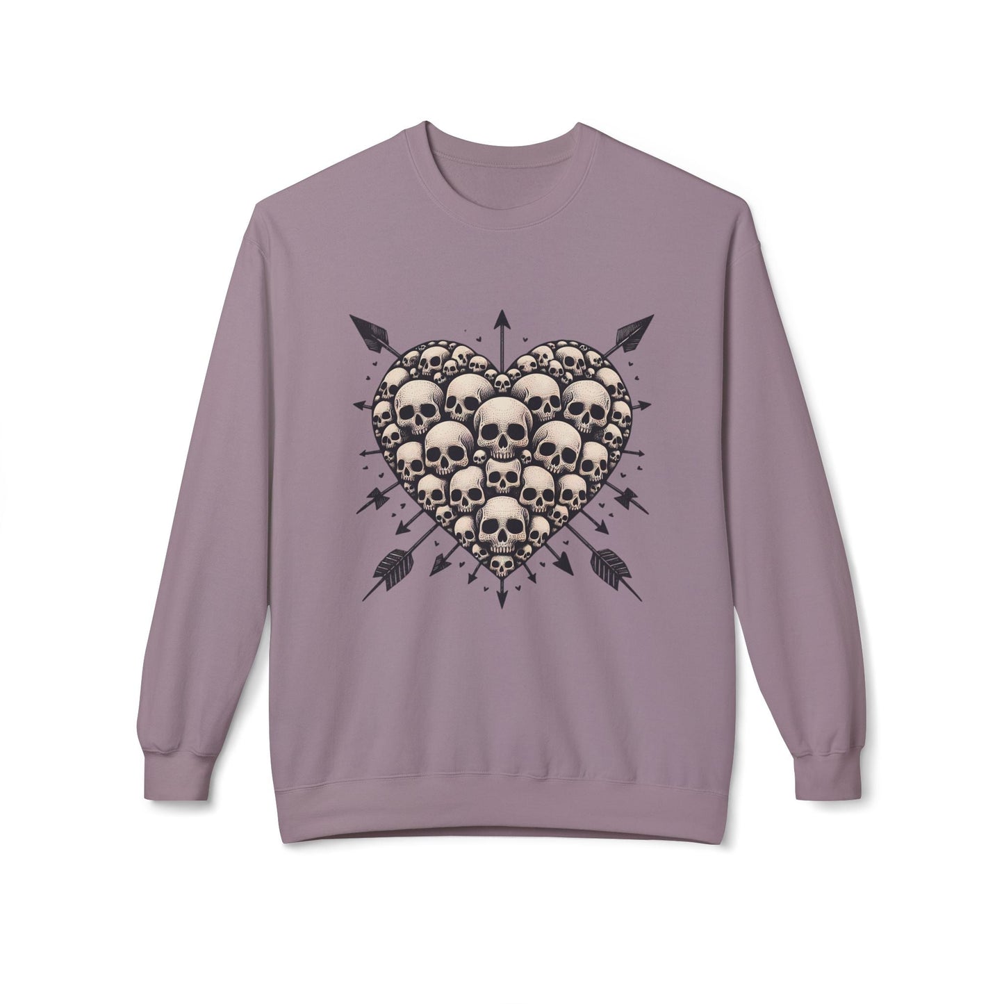 Heart Of Skulls Pullover SweatshirtSweatshirtVTZdesignsParagonSclothesclothingdark