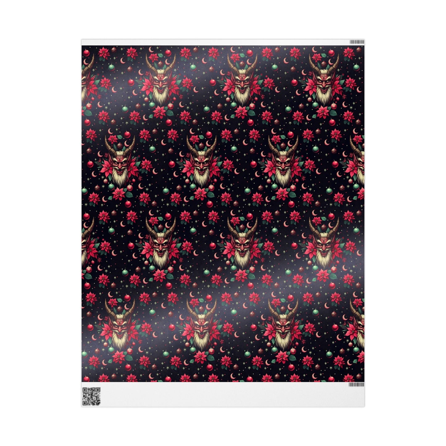 Krampus Wrapping PaperHome DecorVTZdesigns30" x 180"MatteChristmasDecorFestive