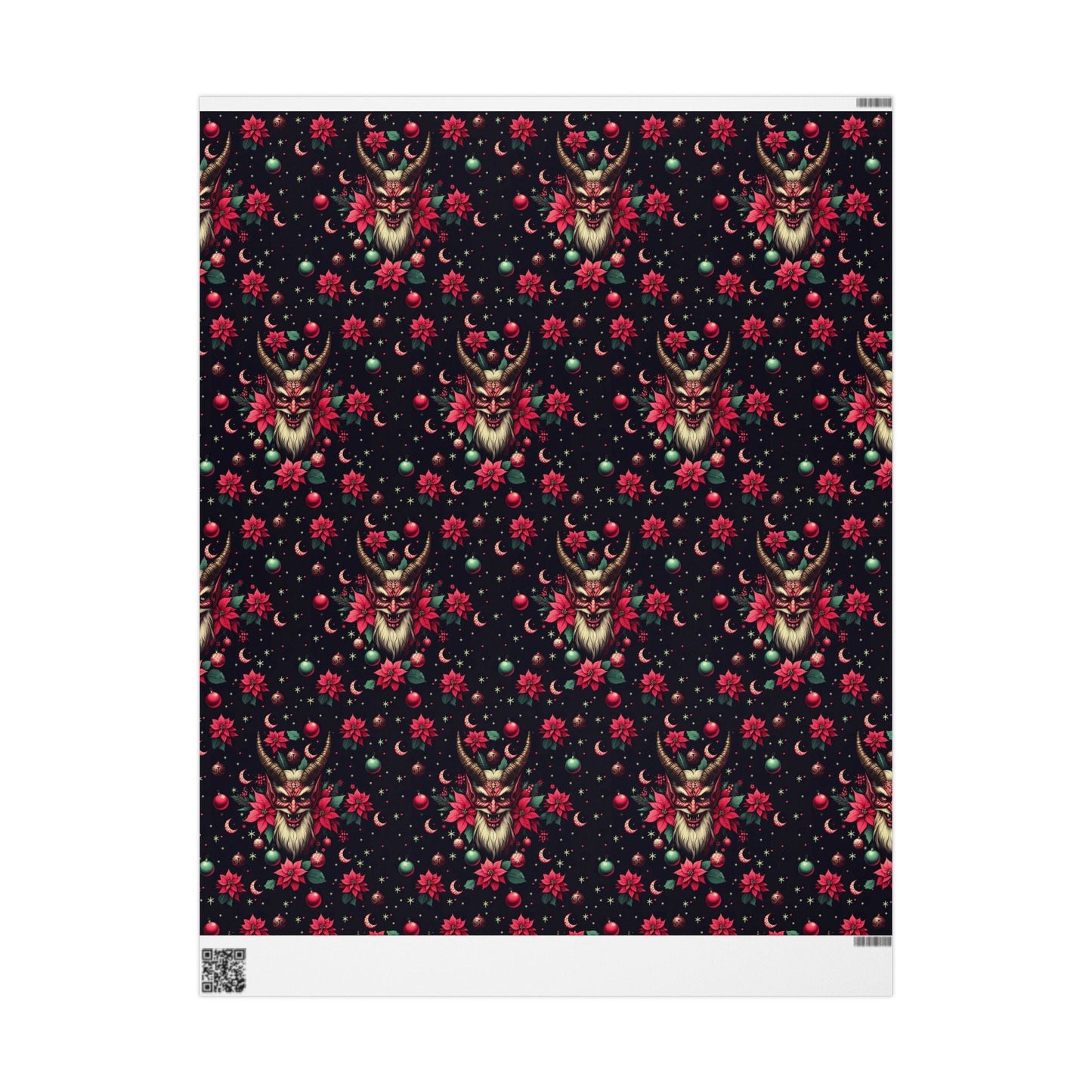 Krampus Wrapping PaperHome DecorVTZdesigns30" x 180"MatteChristmasDecorFestive