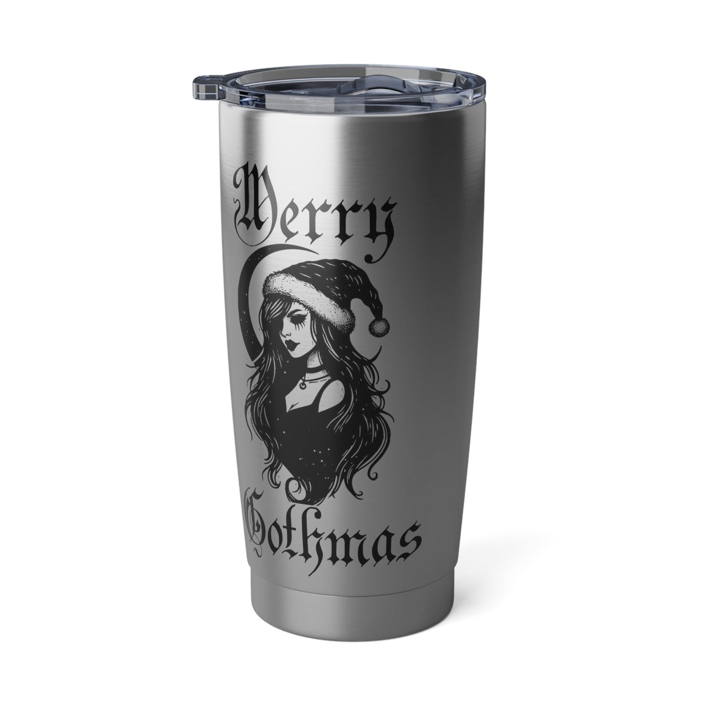 Merry Gothmas 20oz TumblerMugVTZdesigns20ozSilver20 ozBottles & Tumblerschristmas
