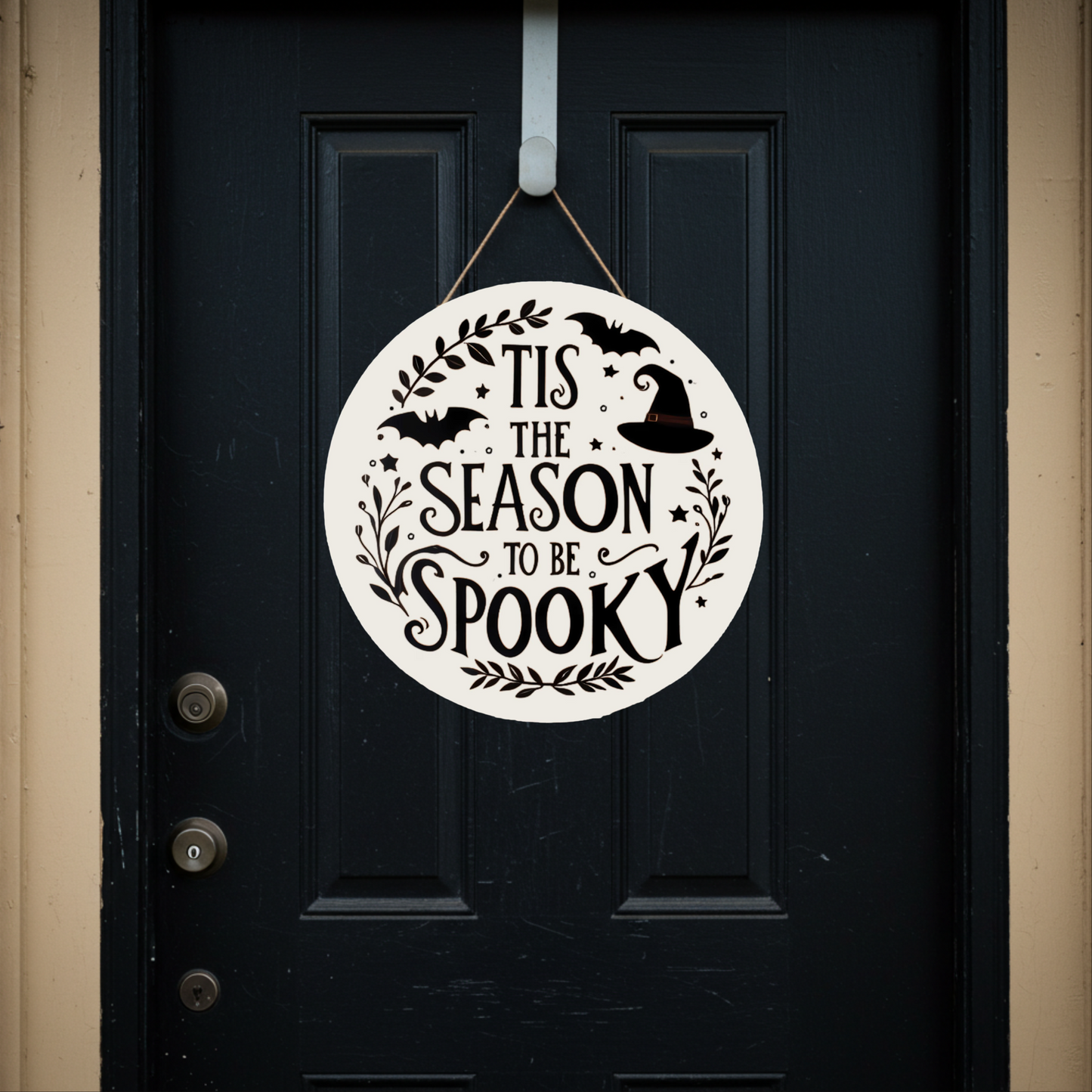 Tis The Season To Be Spooky 12" Wood Sign