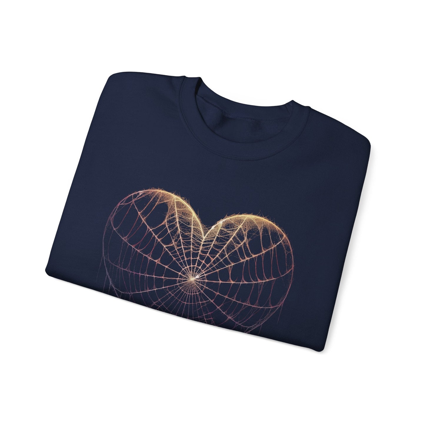 Spiderweb Heart Pullover Crewneck SweatshirtSweatshirtVTZdesignsSPurpleclothingCrew neckDTG