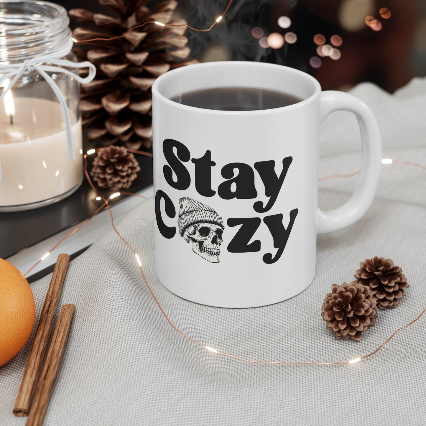 Stay Cozy Ceramic Mug 11ozMugVTZdesigns11oz11ozchristmasCoffee Mugs