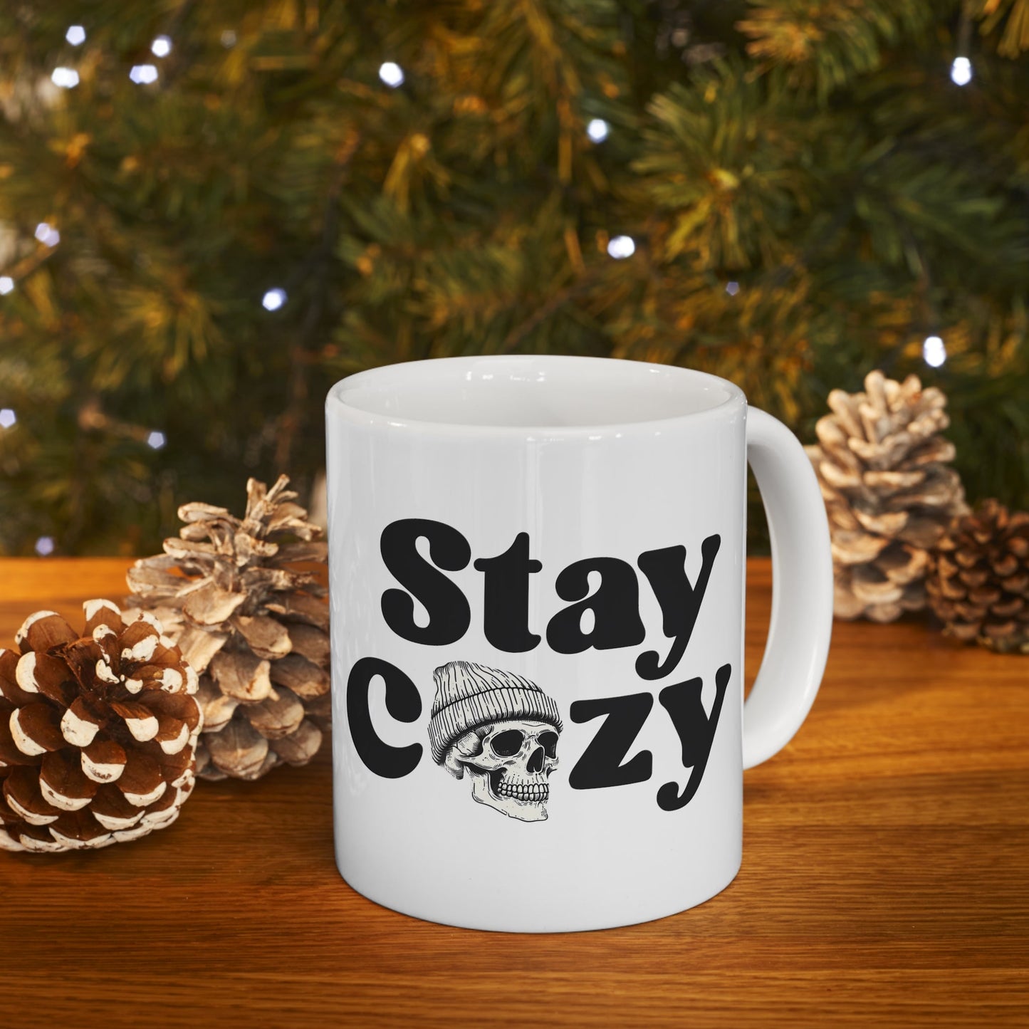 Stay Cozy Ceramic Mug 11ozMugVTZdesigns11oz11ozchristmasCoffee Mugs