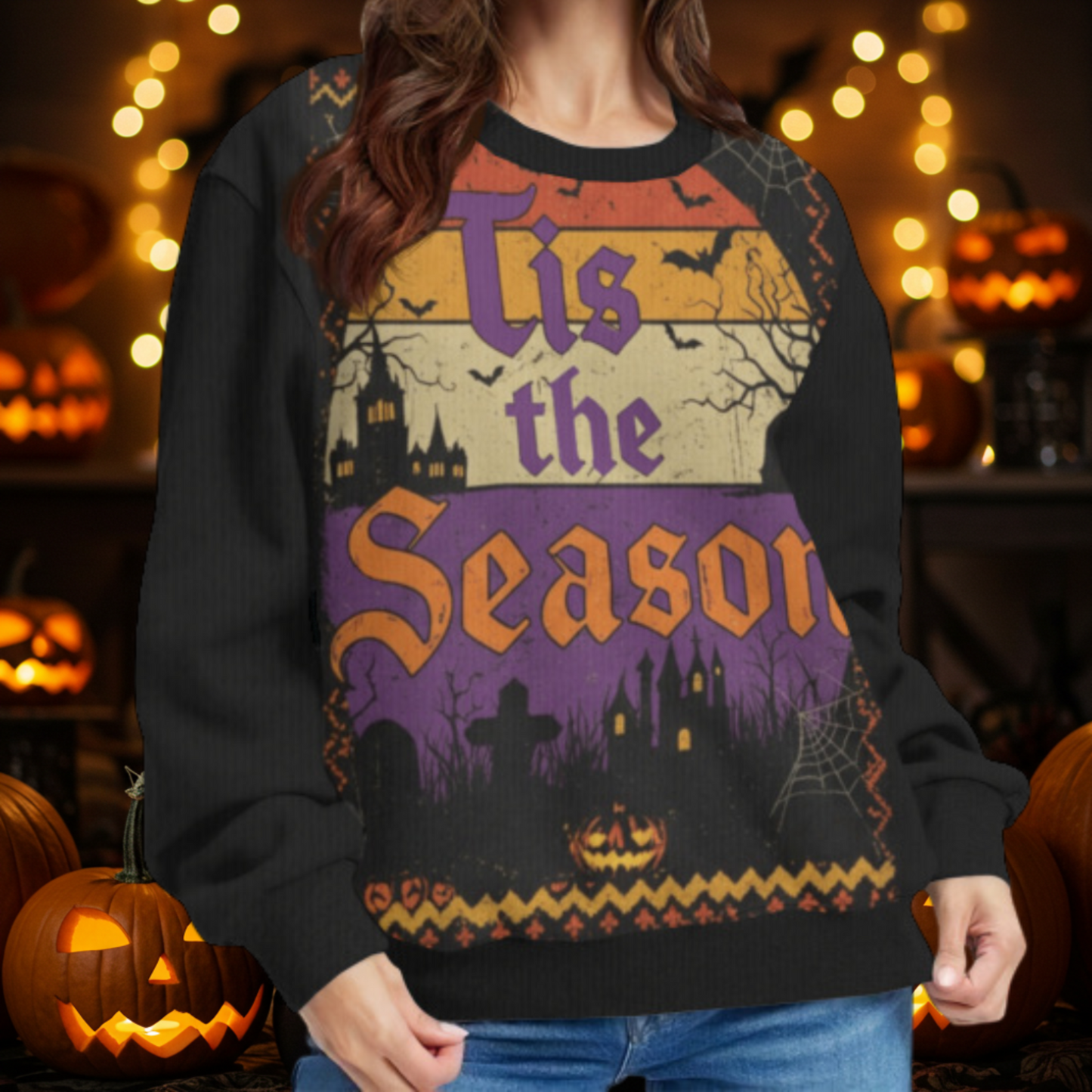 Tis The Season Halloween Sweater