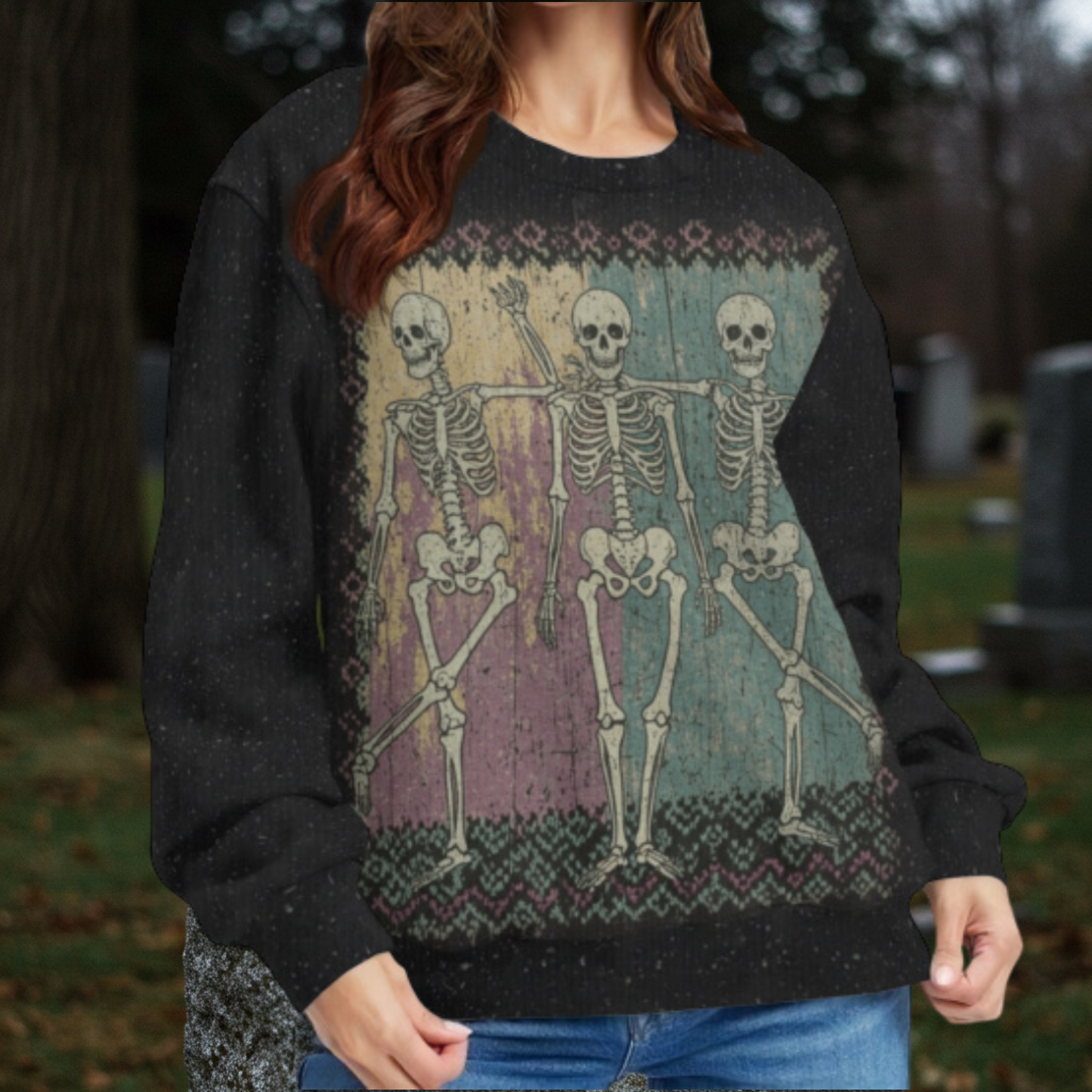Dancing Skeletons Sweater