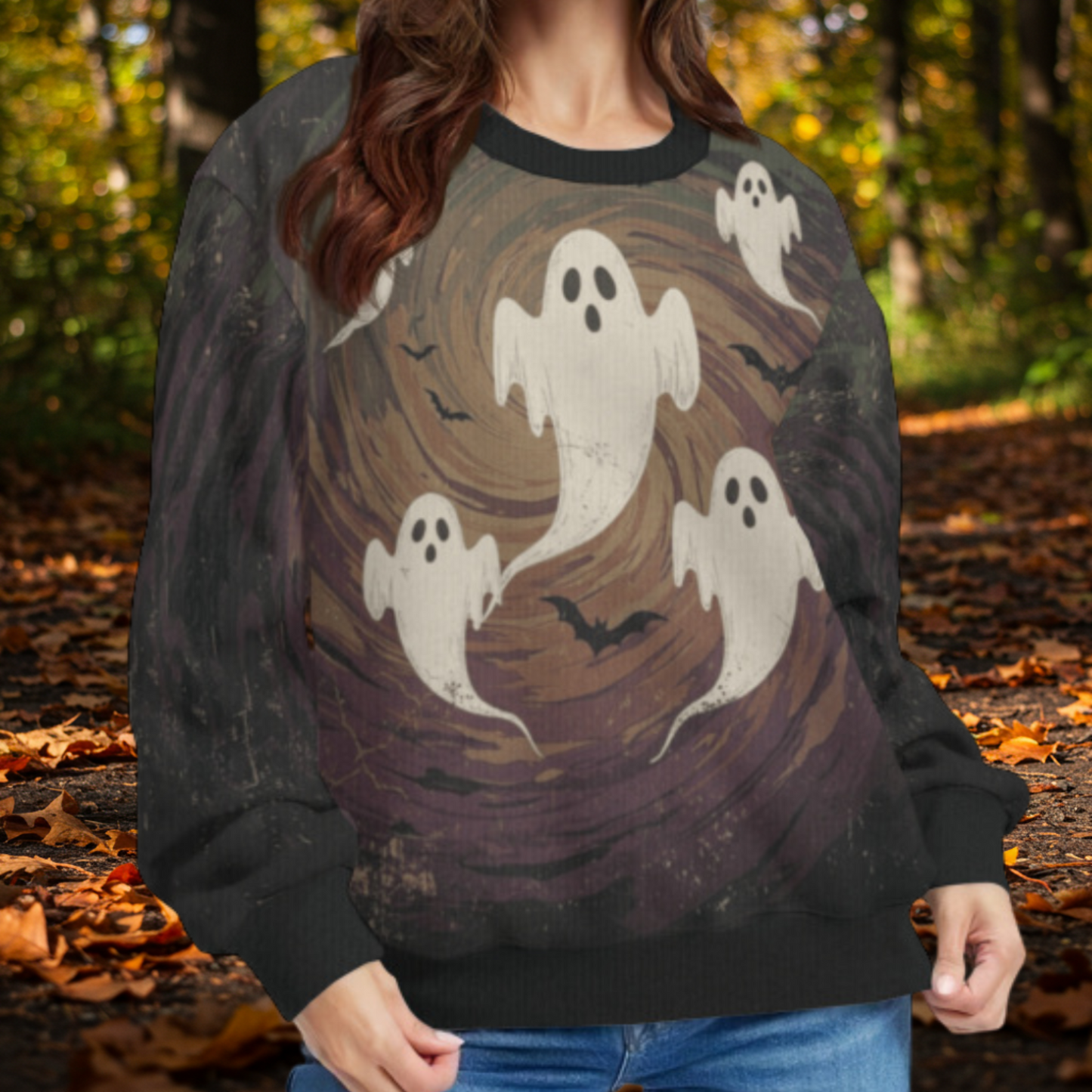 Ghosts and Bats Sweater
