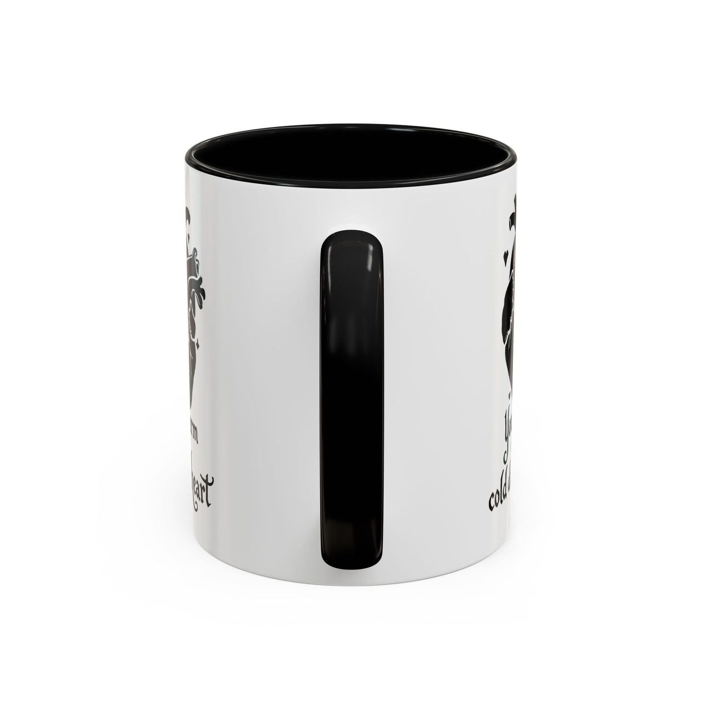 You Warm My Cold Dark Heart Coffee MugMugVTZdesigns11ozBlackaccent muganatomical heartcoffee mug