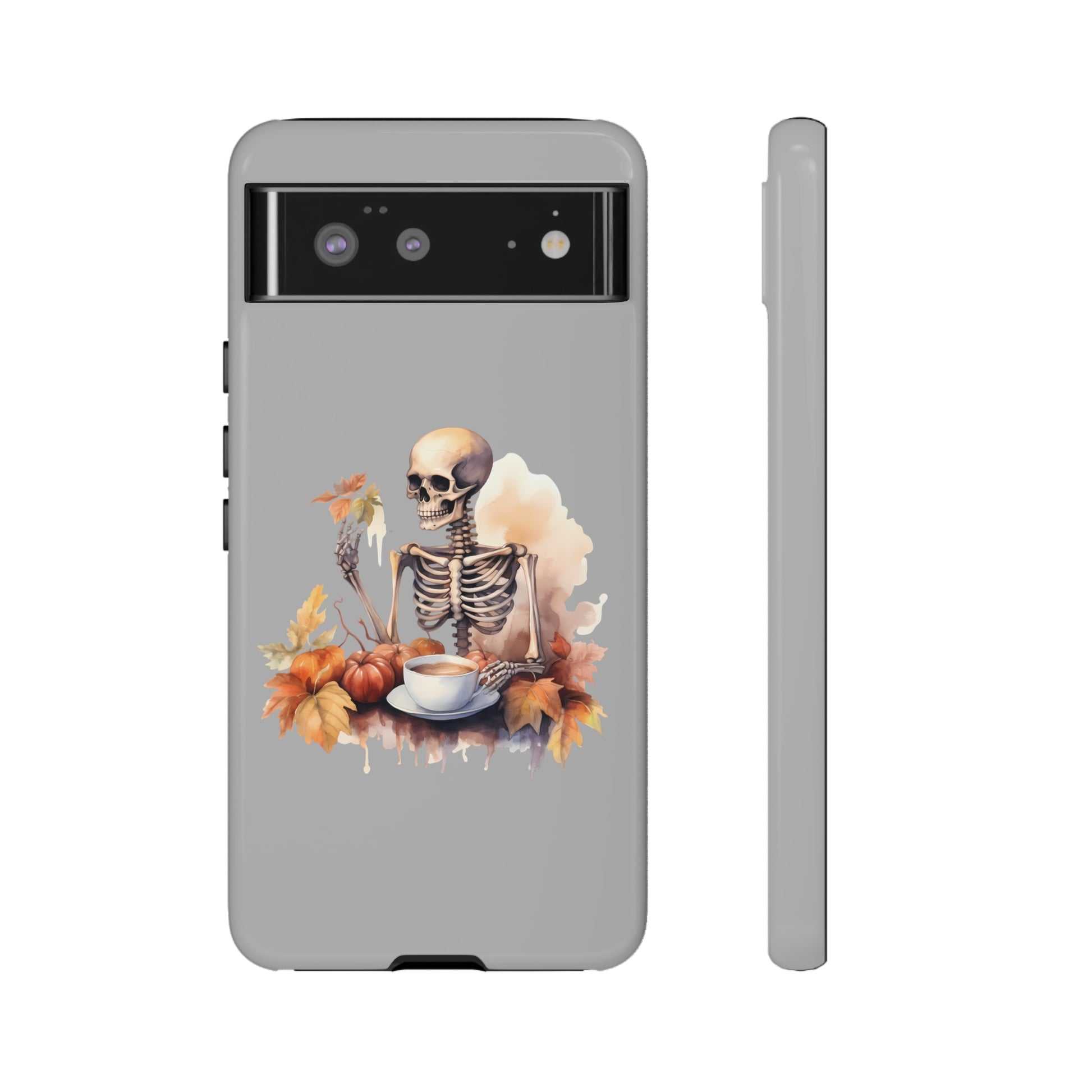 Autumn Skeleton Tough Cases for Samsung iPhone GooglePhone CaseVTZdesignsGoogle Pixel 6GlossyAccessoriesautumncoffee