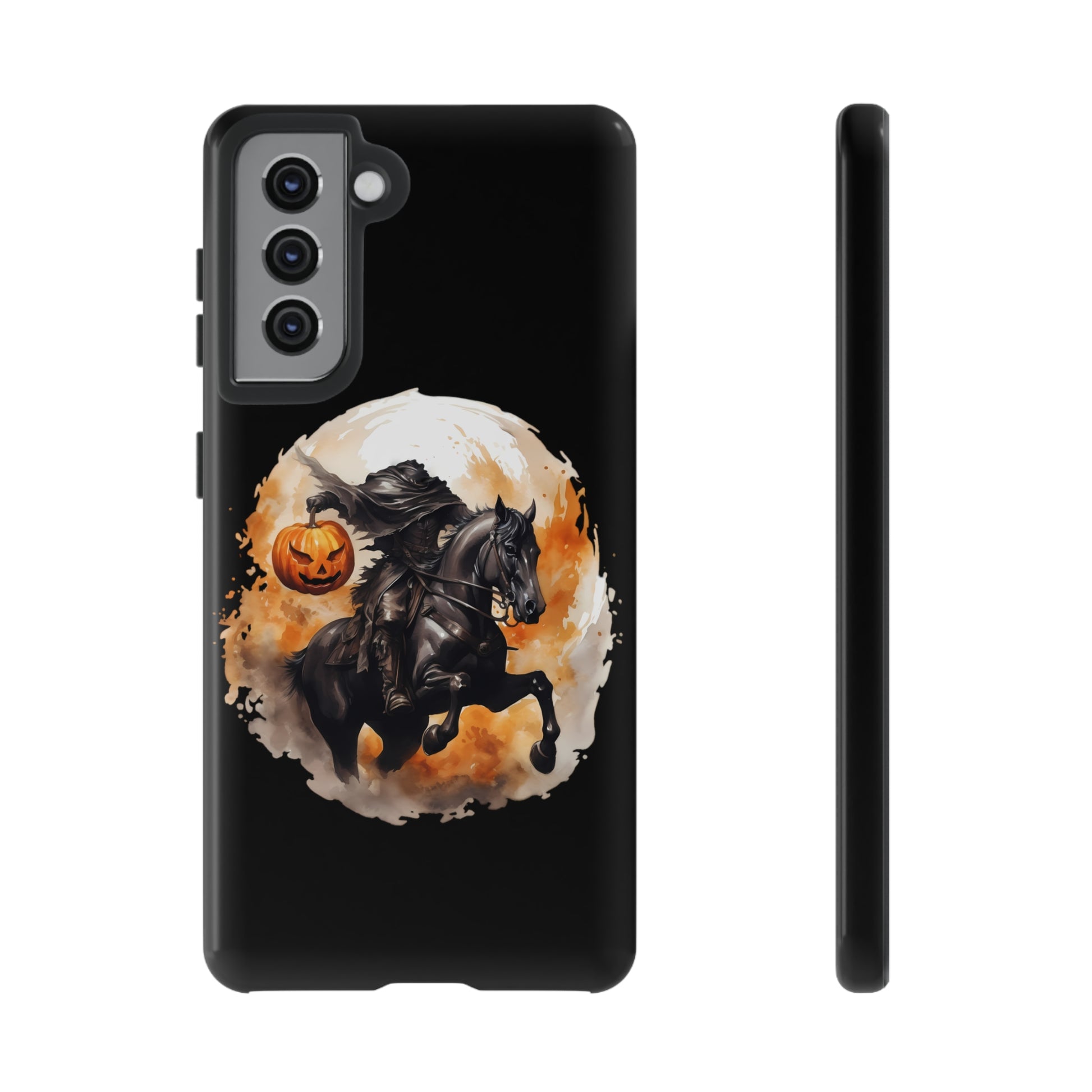 Headless Horseman Pumpkin Head Tough Phone Case for iPhone Samsung GooglePhone CaseVTZdesignsSamsung Galaxy S21GlossyAccessoriesfallGlossy