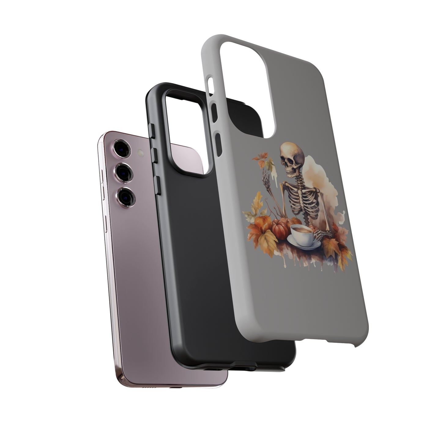 Autumn Skeleton Tough Cases for Samsung iPhone Google