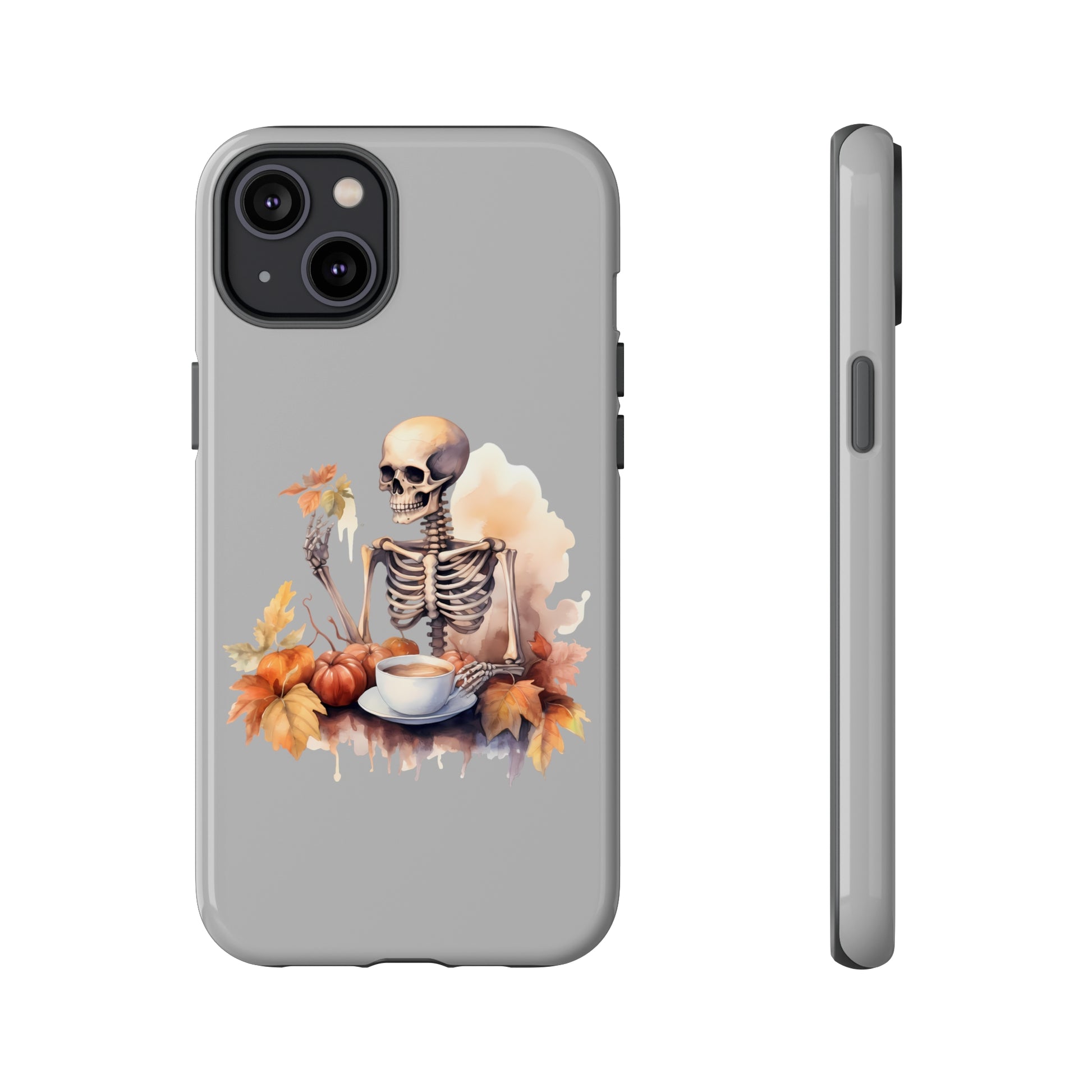 Autumn Skeleton Tough Cases for Samsung iPhone GooglePhone CaseVTZdesignsiPhone 14 PlusGlossyAccessoriesautumncoffee