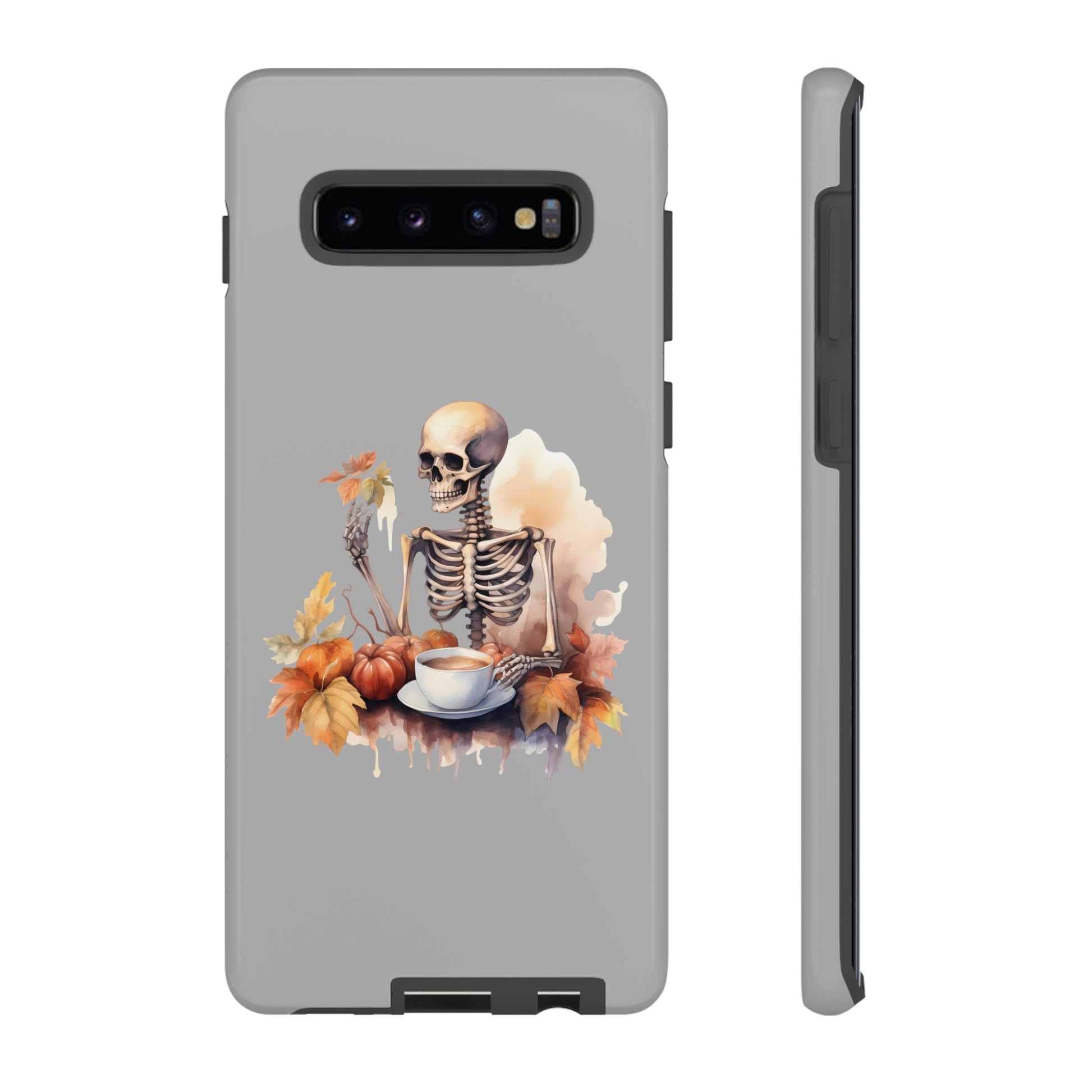 Autumn Skeleton Tough Cases for Samsung iPhone GooglePhone CaseVTZdesignsSamsung Galaxy S10 PlusGlossyAccessoriesautumncoffee