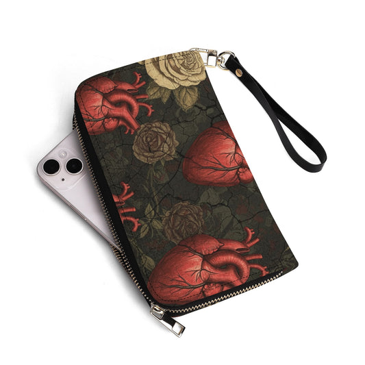 Anatomical Hearts and Roses Wallet