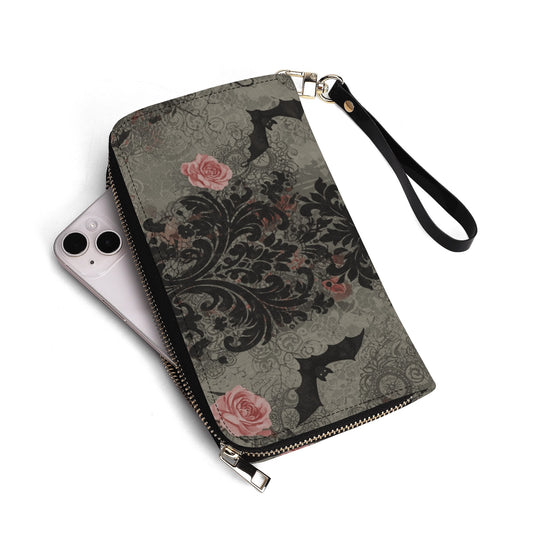 Damask Bats and Roses Wallet
