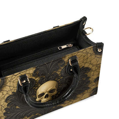 Baroque Damask Skull Handbag