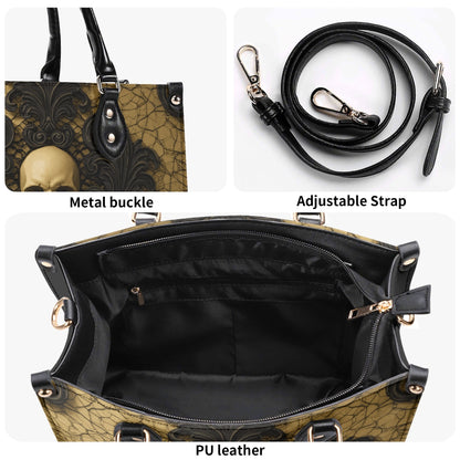 Baroque Damask Skull Handbag