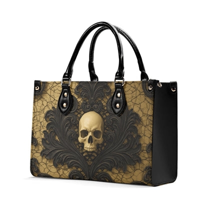 Baroque Damask Skull Handbag