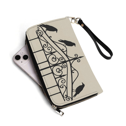 Ravens on Ornate Gate Wallet