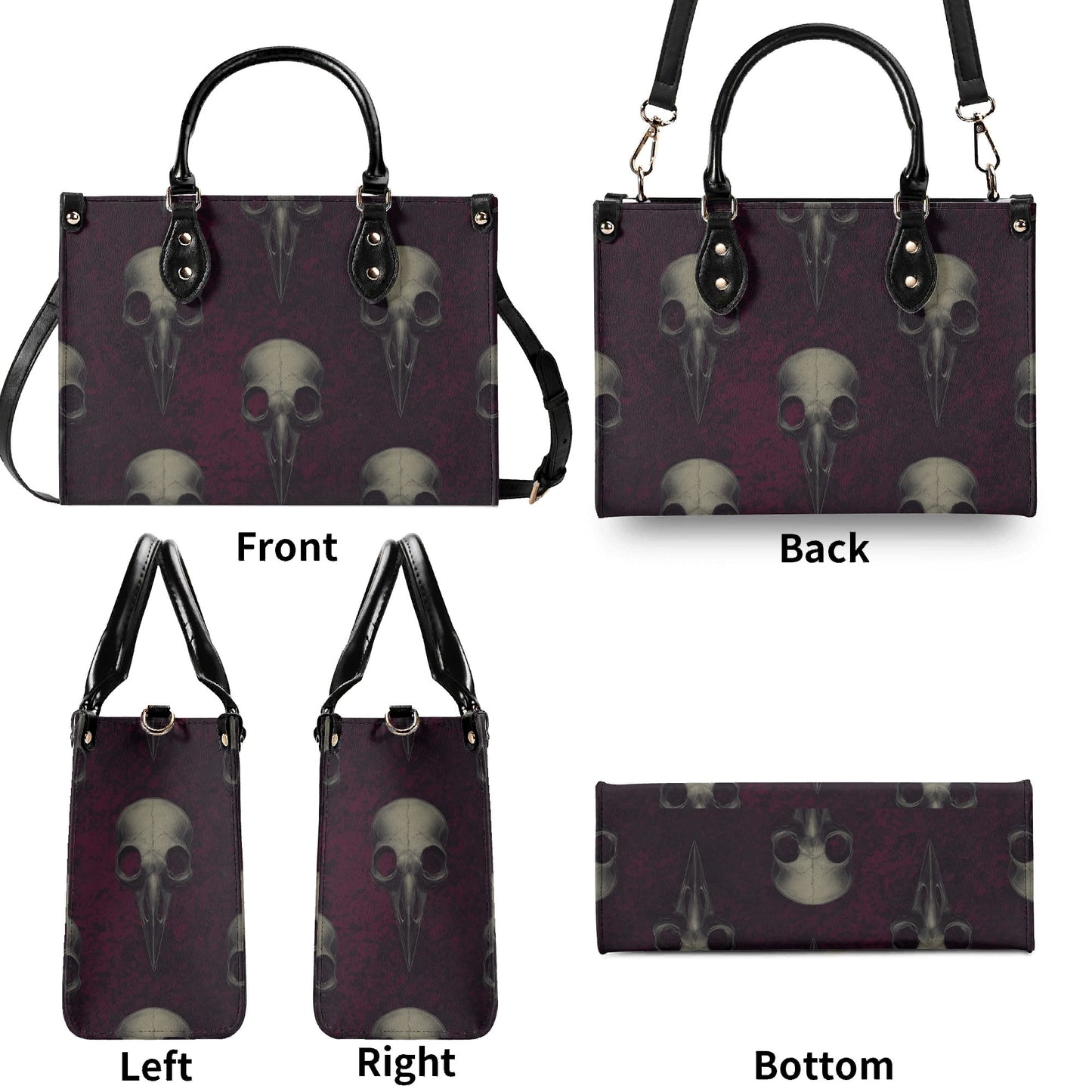 Raven Skulls Handbag