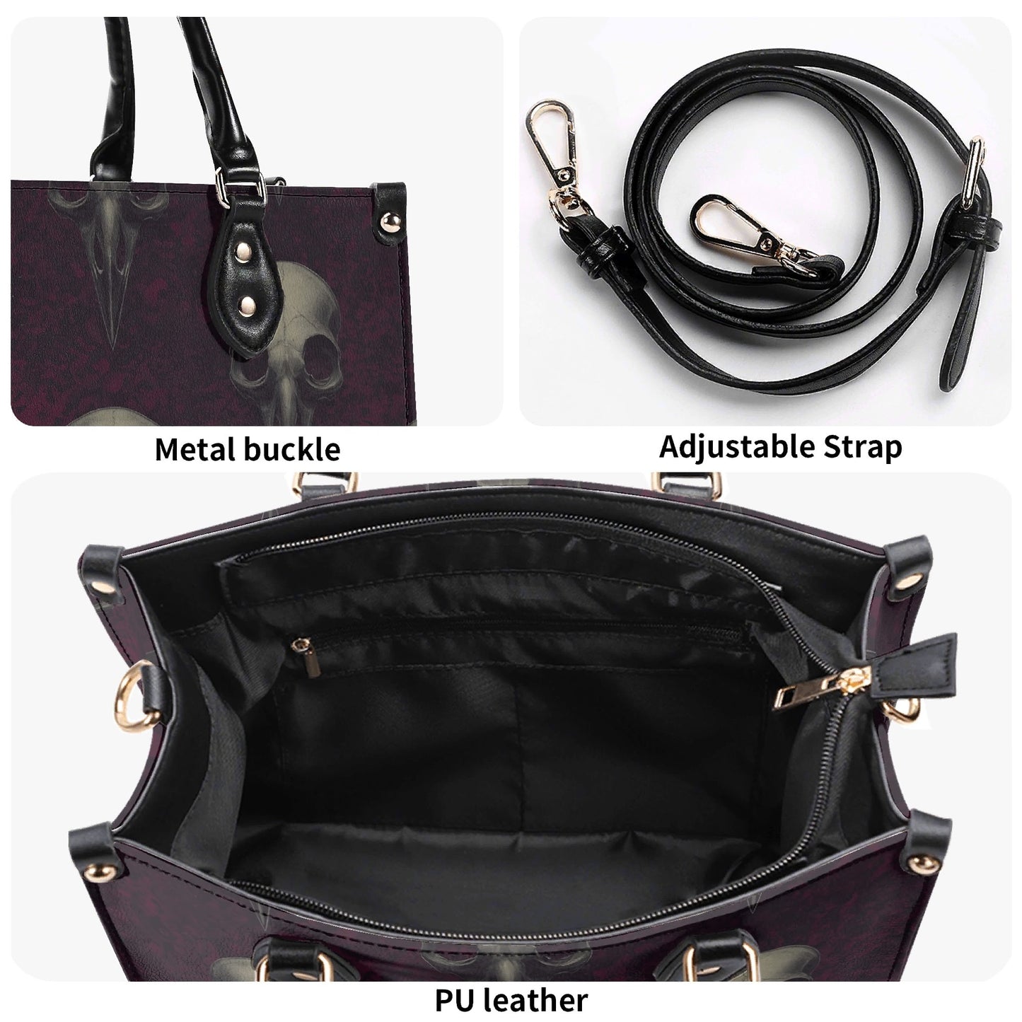 Raven Skulls Handbag