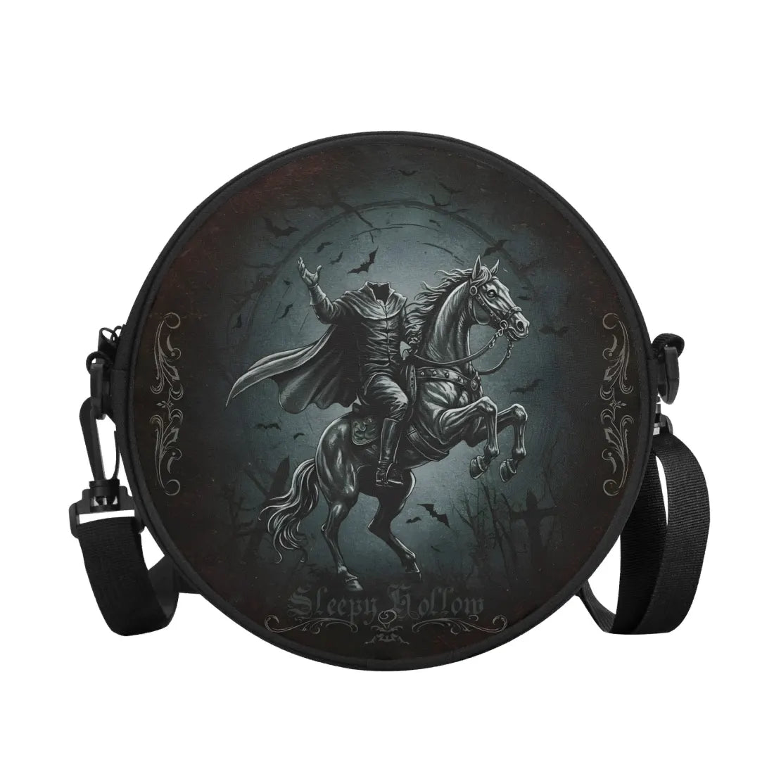 Sleepy Hollow Headless Horseman Round Satchel Bag