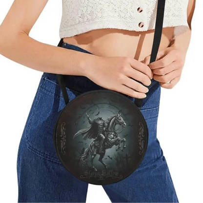 Sleepy Hollow Headless Horseman Round Satchel Bag