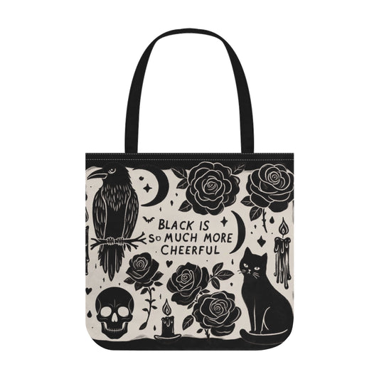 Black Is So Much More Cheerful Tote Bag