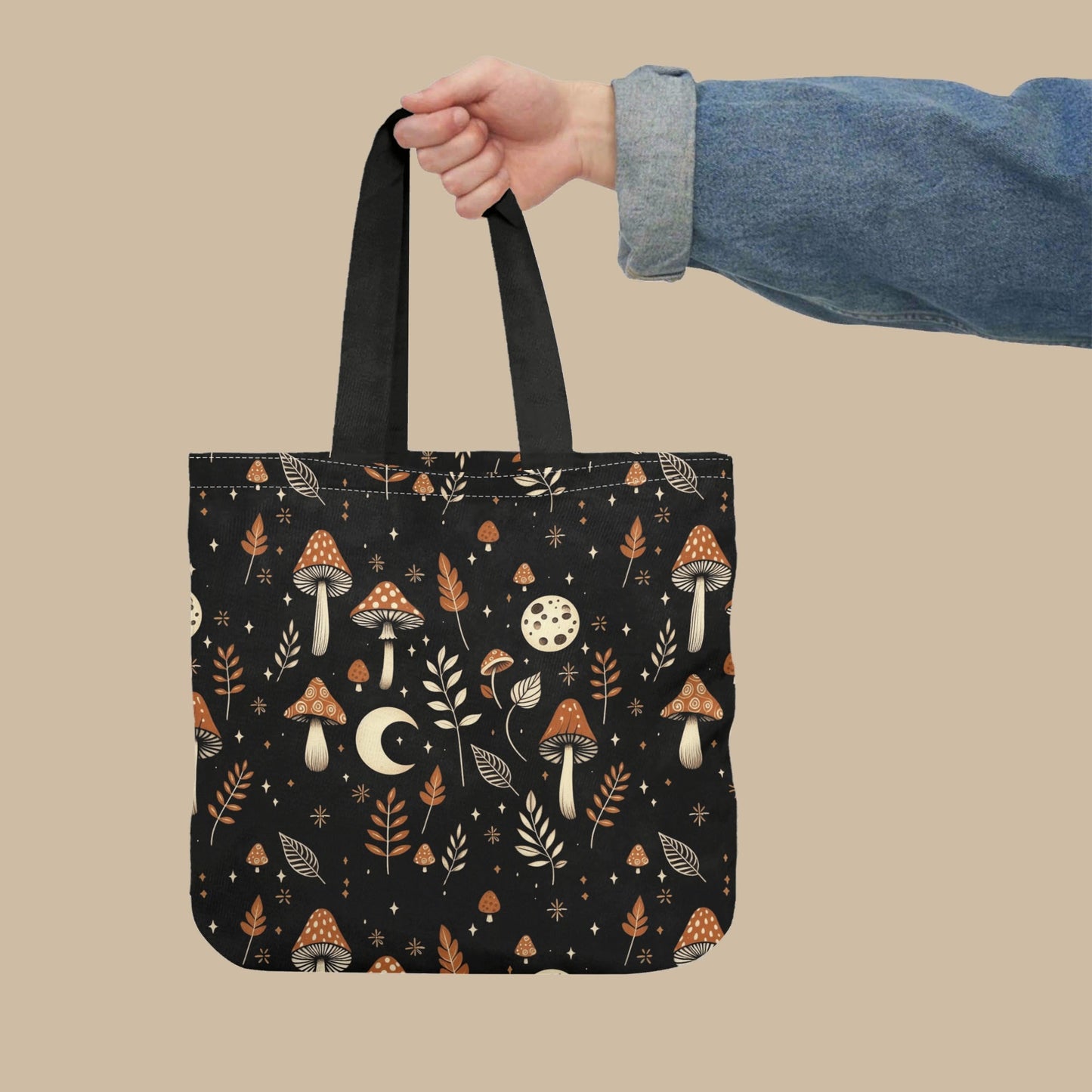 Mushrooms and Moons Tote Bag