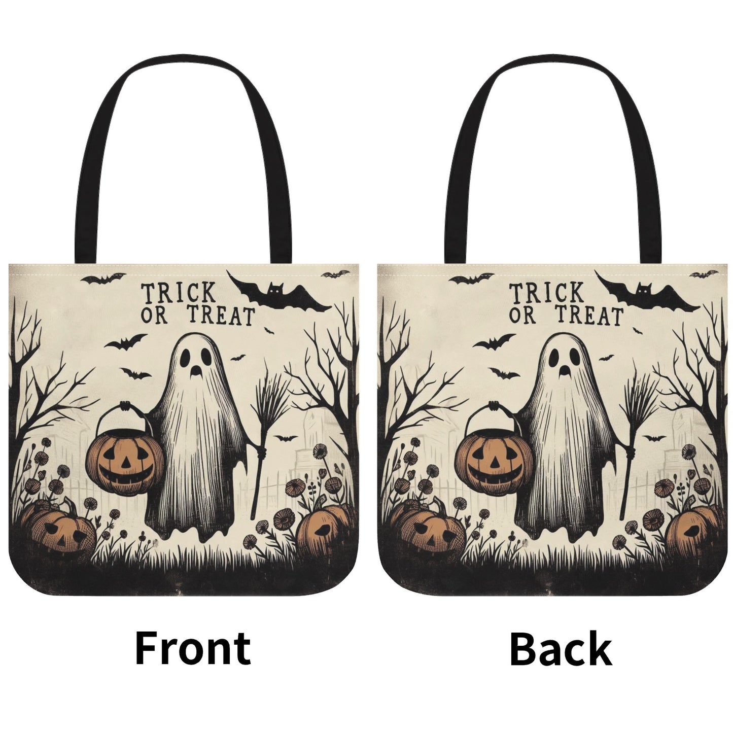 Trick or Treat Ghost Tote Bag