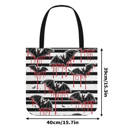 Dripping Bats and Stripes Tote Bag