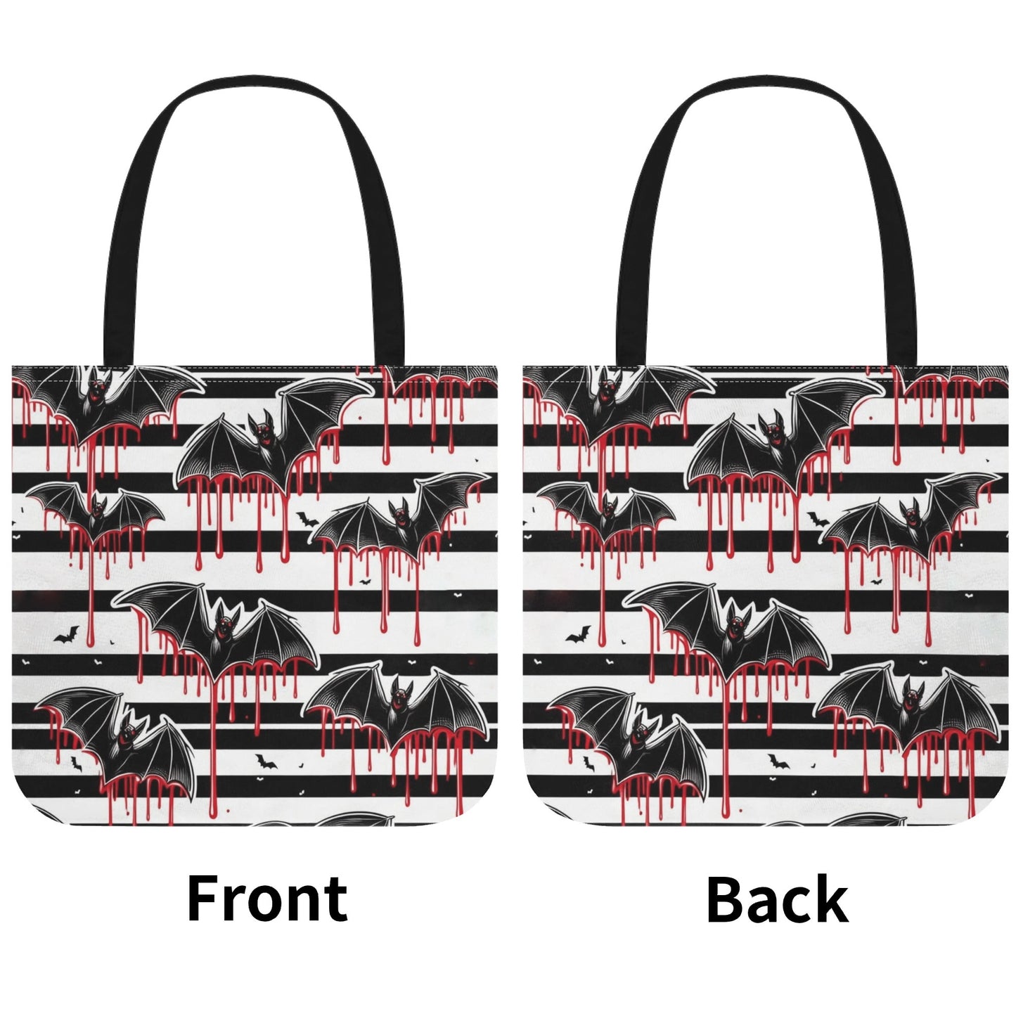 Dripping Bats and Stripes Tote Bag