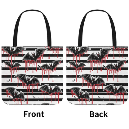 Dripping Bats and Stripes Tote Bag