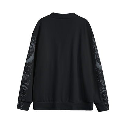 Spooky Skeleton V-neck Button Up Cardigan