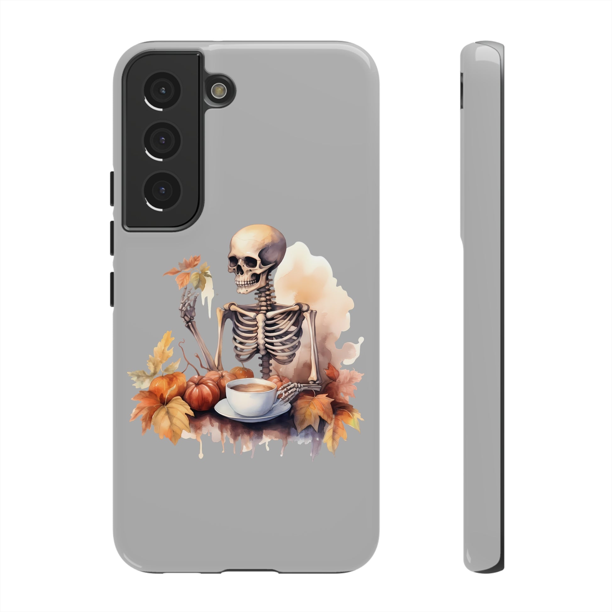 Autumn Skeleton Tough Cases for Samsung iPhone GooglePhone CaseVTZdesignsSamsung Galaxy S22GlossyAccessoriesautumncoffee