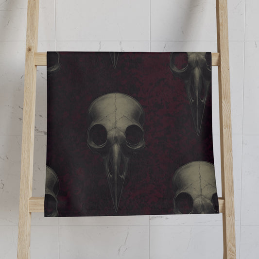Raven Skulls Hand Towel