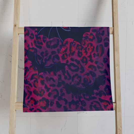 Leopard Print and Bats Hand Towel