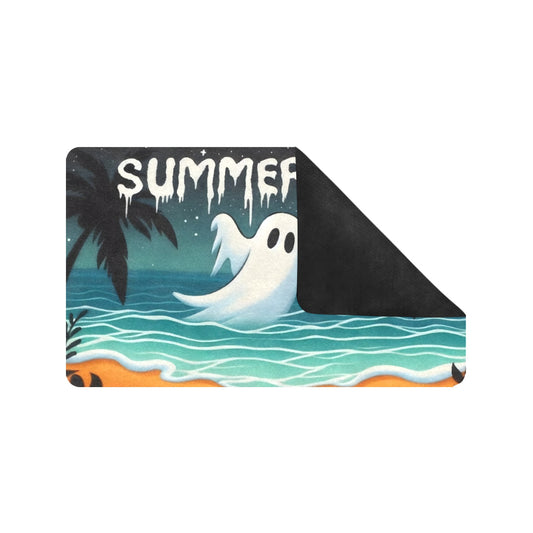 Summerween Ghost Rubber Doormat