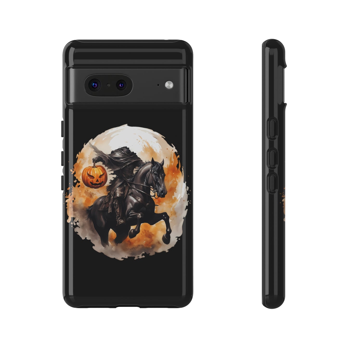 Headless Horseman Pumpkin Head Tough Phone Case for iPhone Samsung GooglePhone CaseVTZdesignsGoogle Pixel 7GlossyAccessoriesfallGlossy