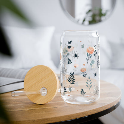 Spiders and Roses Sipper Glass